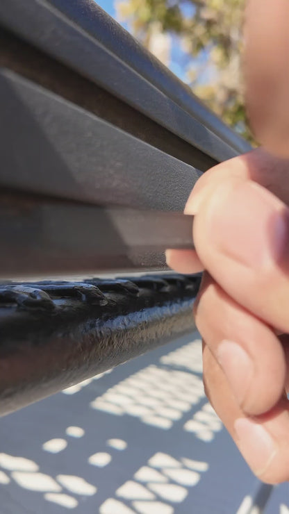 Extruded aluminum rail wire covers